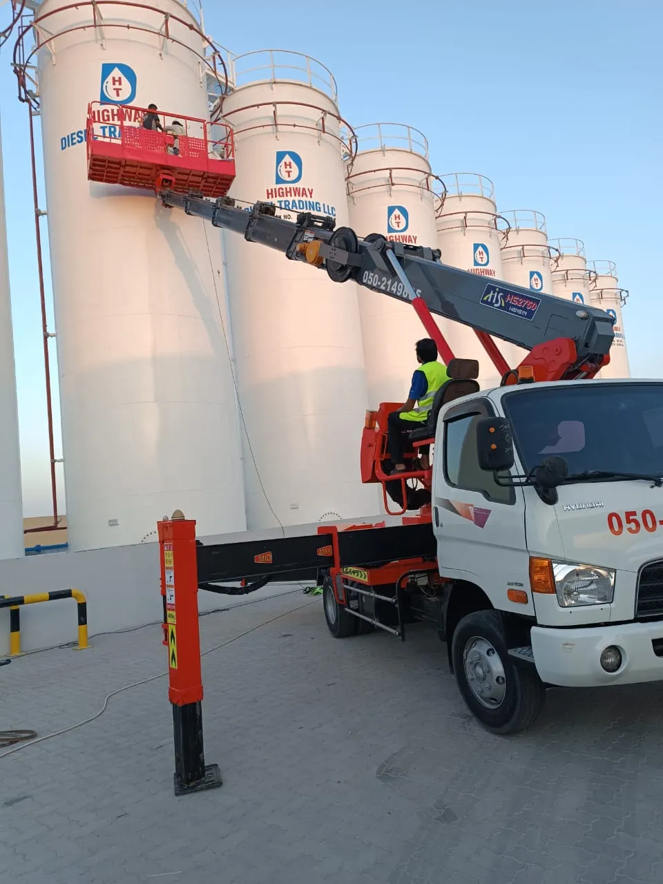 12m Scissor Lift available for rent in the UAE